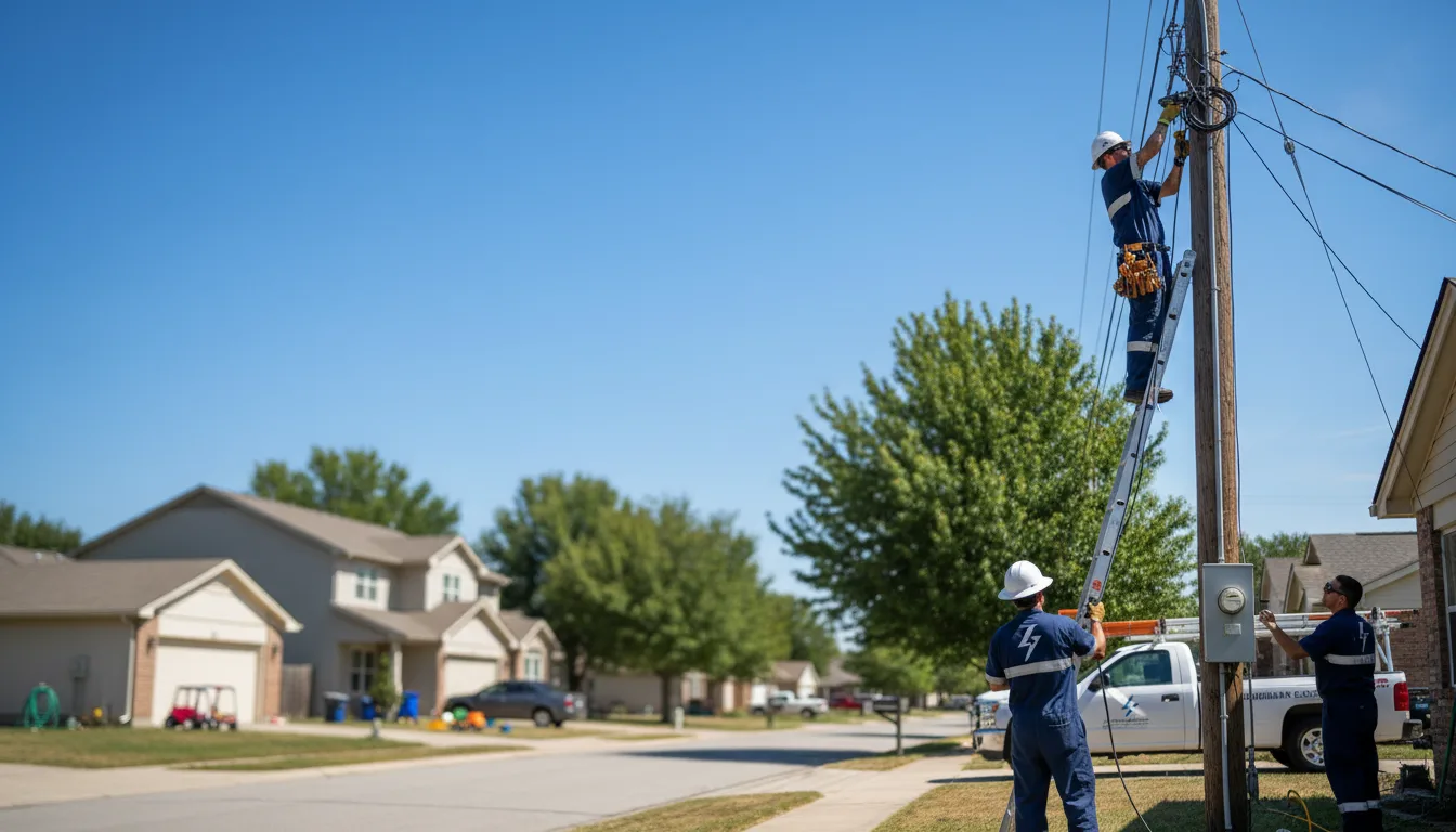 Residential electrician providing installation services in Mandan, ND